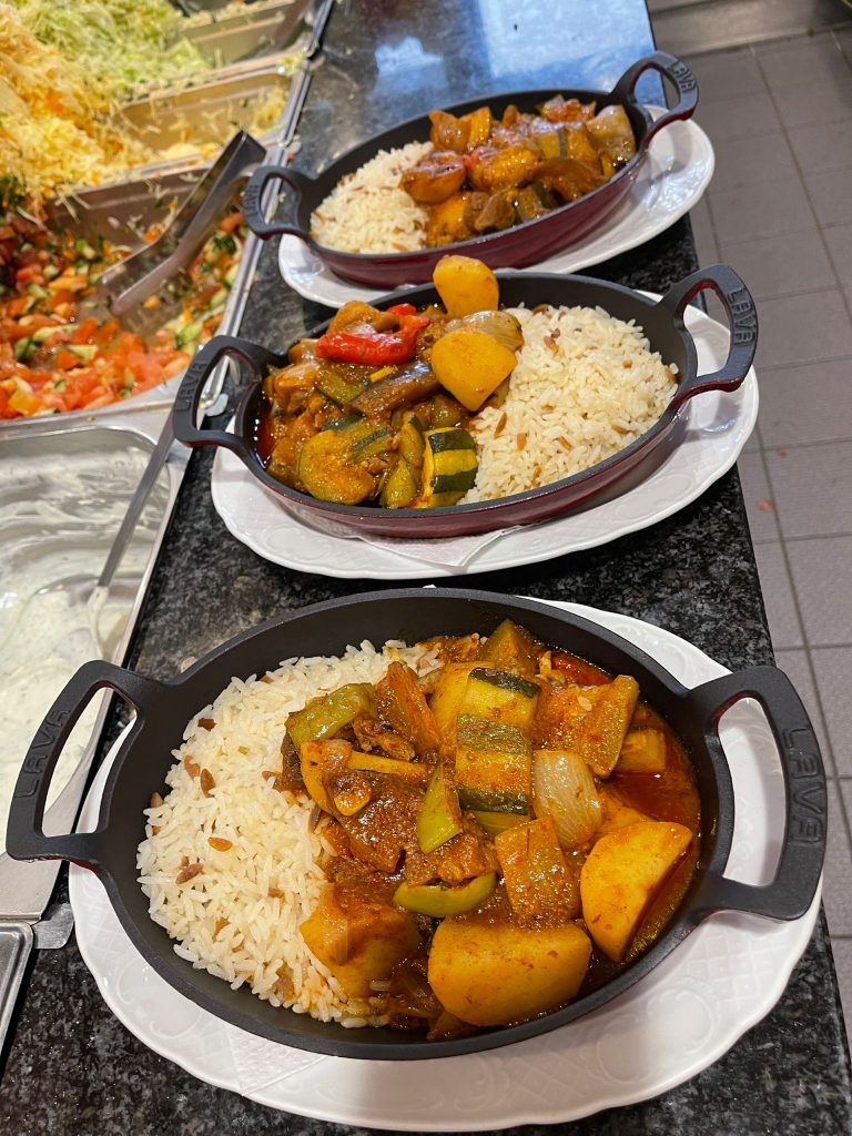 Hauptgericht vom Grill im Restaurant Mozaik Heide